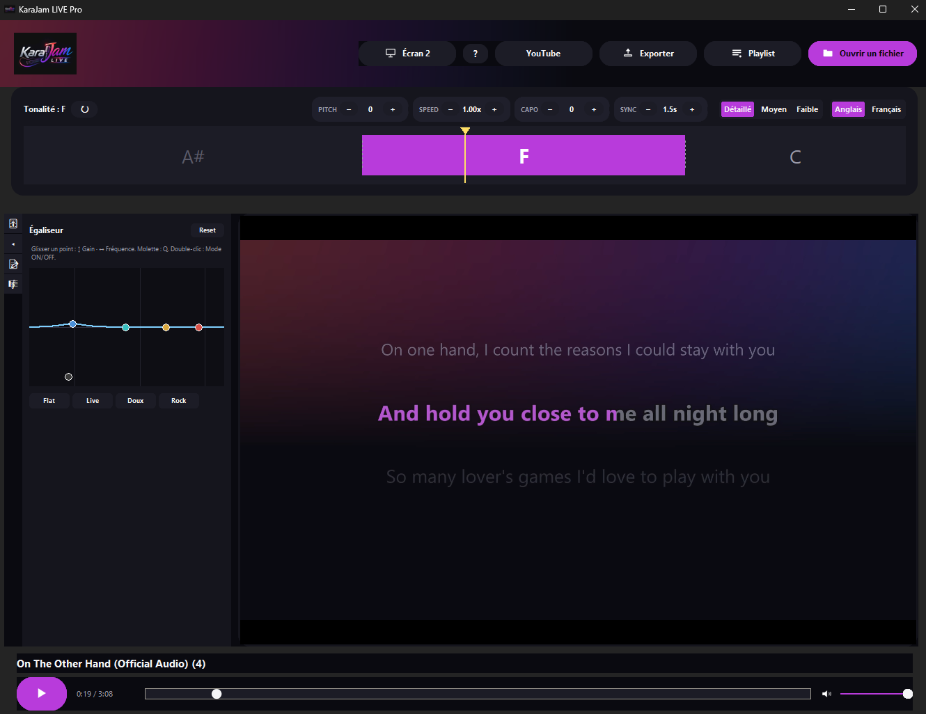 KaraJam LIVE Pro — fonctions avancées